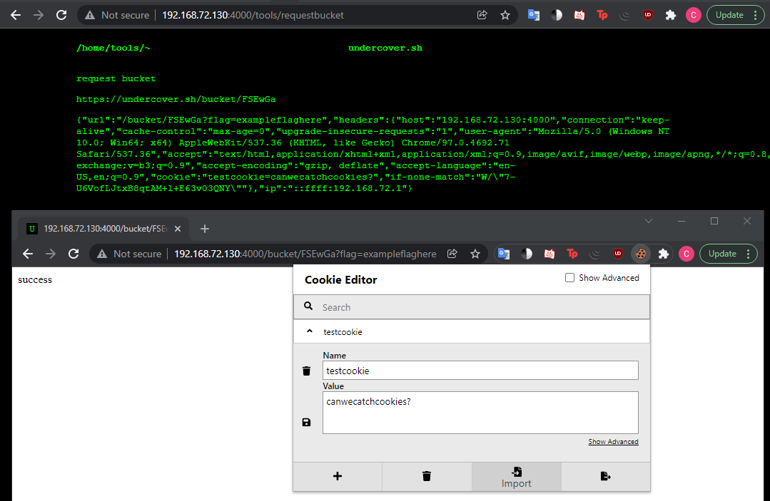 Example request catch