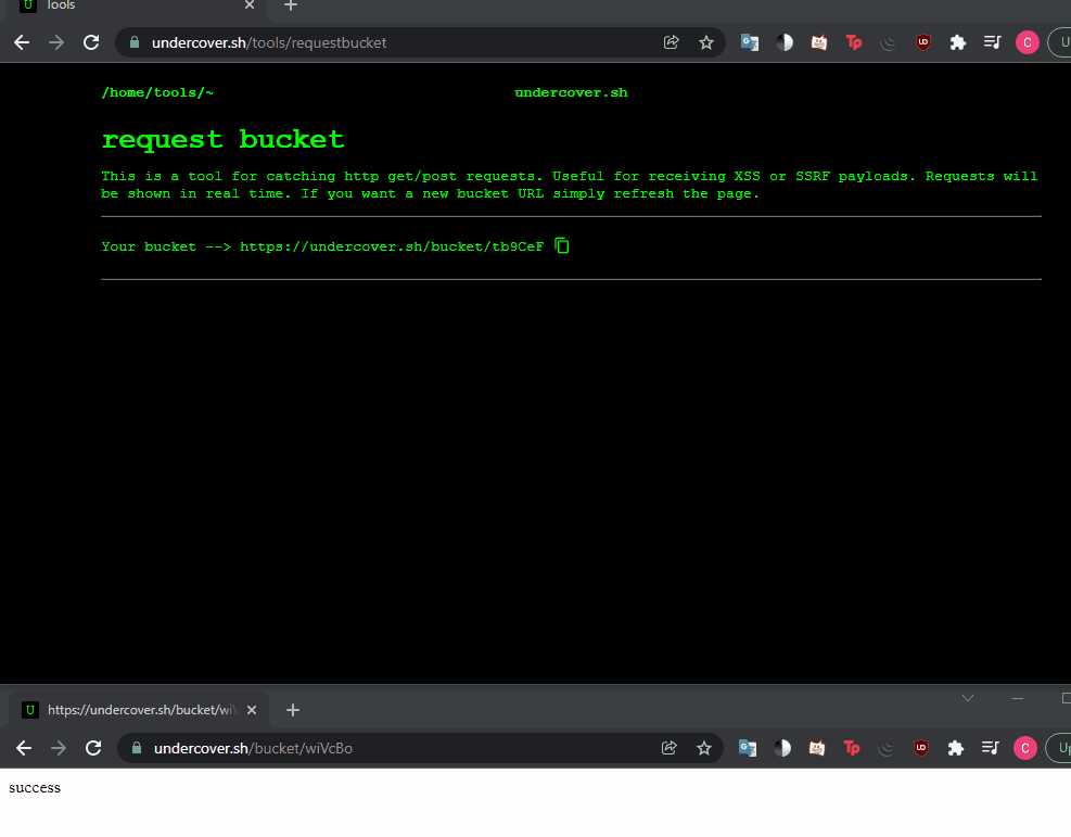 Request bucket/bin